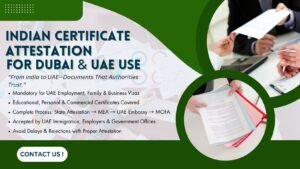 indian certificate attestation in dubai