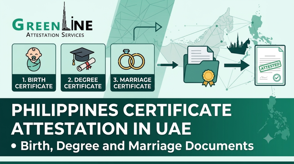 Philippines Certificate Attestation in UAE Birth, Degree and Marriage Documents