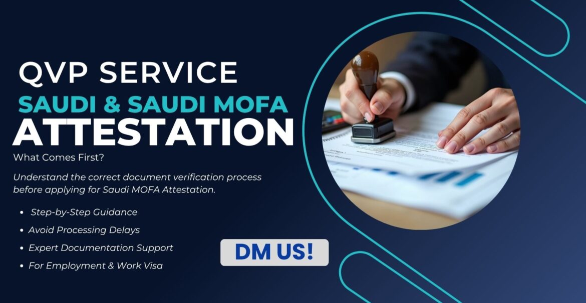 Saudi MOFA Attestation