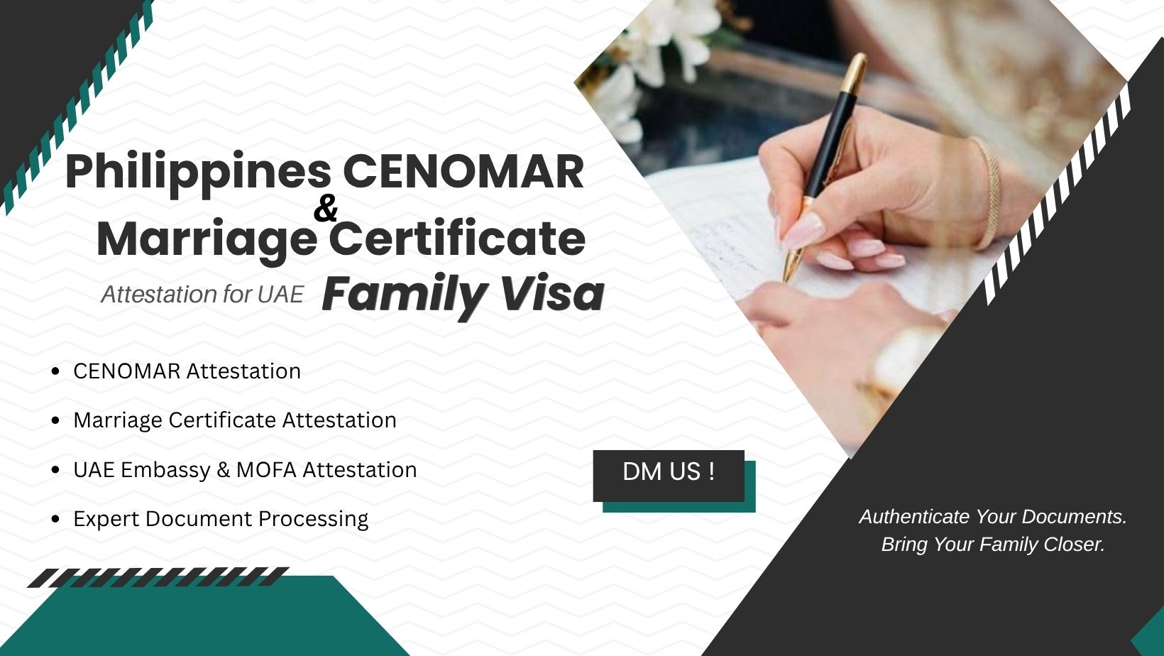 Philippines CENOMAR & Marriage Certificate Attestation for UAE Family Visa